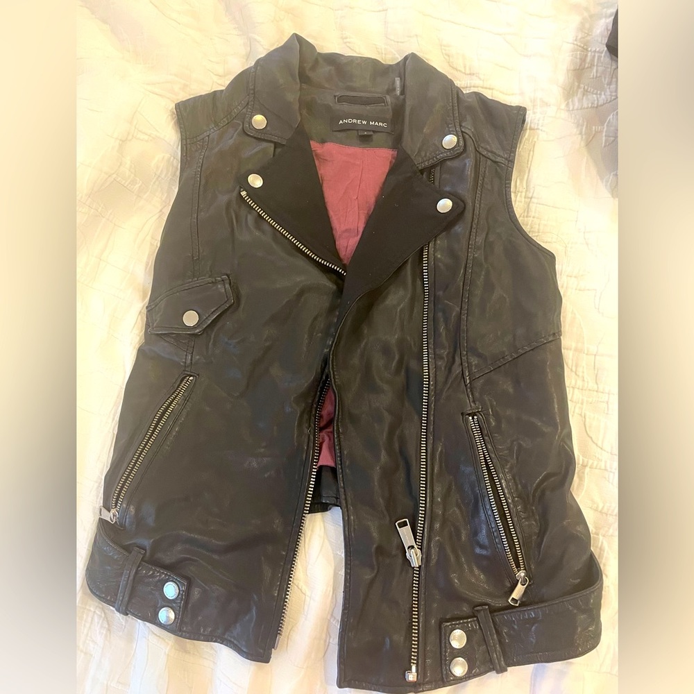 Andrew Marc Leather Vest
